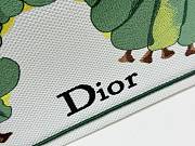 Bagsaaa Medium Dior Book Tote with Strap Multicolor Book Cover Embroidery - 36cm - 2