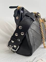 Bagsaaa Valentino Garavani Panthea Shoulder Bag In Nappa Leather With Chevron Pattern black - 33cm - 2