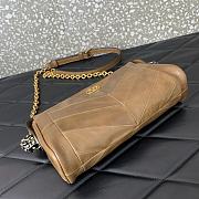 Bagsaaa Valentino Garavani Panthea Small Shoulder Bag In Nappa Leather With A Chevron Pattern tundra - 24cm - 4