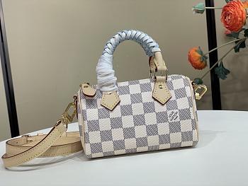 Bagsaaa LV N40918 Nano Speedy Damier Azur - 16cm