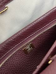 Bagsaaa Chanel Spring Summer 2026 Small Tote AS6288 burgundy - 32cm - 4