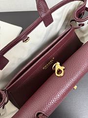 Bagsaaa Chanel Spring Summer 2026 Small Tote AS6288 burgundy - 32cm - 3