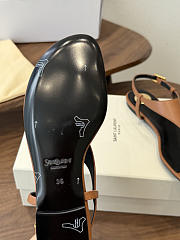 Bagsaaa YSL Cassandra sandals in smooth leather brown - 4