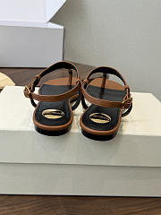 Bagsaaa YSL Cassandra sandals in smooth leather brown - 3