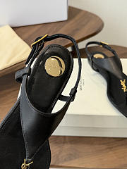 Bagsaaa YSL Cassandra sandals in smooth leather black - 3
