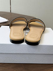 Bagsaaa Dioriviera Dior Woven Slide Beige Crocheted Raffia - 2