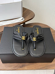 Bagsaaa Chanel Thongs black lambskin G47103 - 1