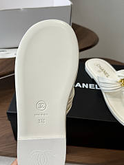 Bagsaaa Chanel Thongs white lambskin G47103 - 4