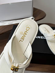 Bagsaaa Chanel Thongs white lambskin G47103 - 2
