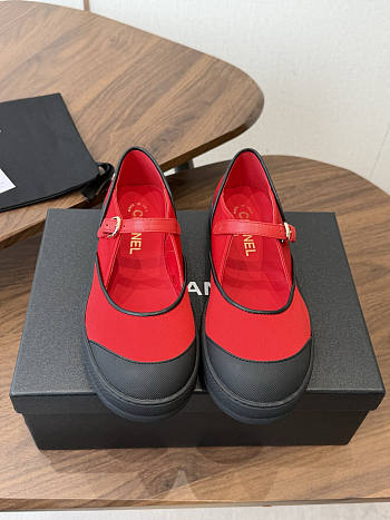 Bagsaaa Chanel 2026 collection Mary Janes G47139 red & black