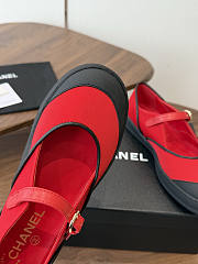 Bagsaaa Chanel 2026 collection Mary Janes G47139 red & black - 4