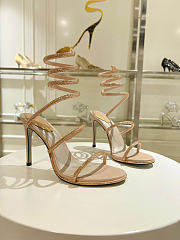 Bagsaaa René Caovilla Cleo embellished sandals gold - 1