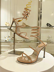 Bagsaaa René Caovilla Cleo embellished sandals gold - 4