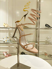 Bagsaaa René Caovilla Cleo embellished sandals gold - 3