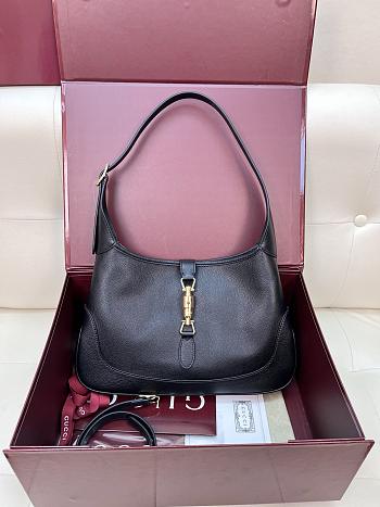 Bagsaaa Gucci Jackie 1961 medium shoulder bag 863136 black leather - 31.5cm