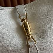 Bagsaaa Gucci Jackie 1961 medium shoulder bag 863136 white leather - 31.5cm - 4