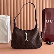 Bagsaaa Gucci Jackie 1961 medium shoulder bag 863136 brown canvas - 31.5cm - 1