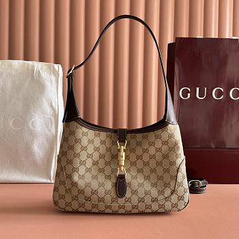 Bagsaaa Gucci Jackie 1961 medium shoulder bag 863136 beige canvas - 31.5cm
