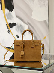Bagsaaa YSL SAC DE JOUR in suede – BABY caramel 421859 - 26cm - 1