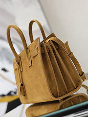 Bagsaaa YSL SAC DE JOUR in suede – BABY caramel 421859 - 26cm - 3