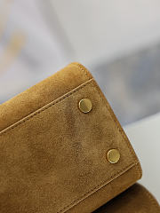 Bagsaaa YSL SAC DE JOUR in suede – BABY caramel 421859 - 26cm - 4