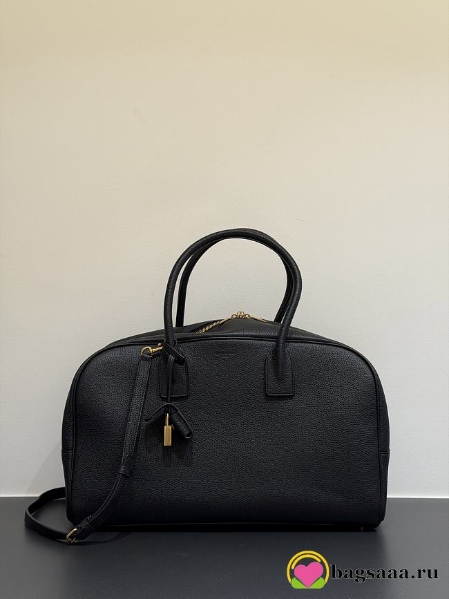 Bagsaaa YSL SAC DE JOUR boston in grained leather 851687 black - 41cm - 1