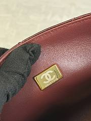 Bagsaaa Chanel Spring Summer 2026 Mini Shopping Bag AS6248 Burgundy - 25cm - 4