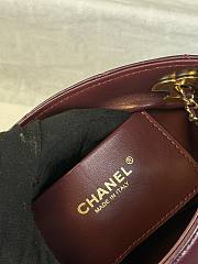 Bagsaaa Chanel Spring Summer 2026 Mini Shopping Bag AS6248 Burgundy - 25cm - 3