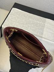 Bagsaaa Chanel Spring Summer 2026 Mini Shopping Bag AS6248 Burgundy - 25cm - 2