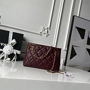Bagsaaa Chanel Spring Summer 2026 Mini Shopping Bag AS6248 Burgundy - 25cm - 1