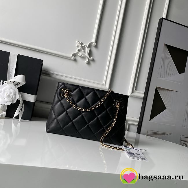Bagsaaa Chanel Spring Summer 2026 Mini Shopping Bag AS6248 Black - 25cm - 1