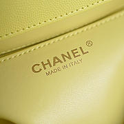 Bagsaaa Chanel Spring Summer 2026 collection Small Flap Bag AS6130 Yellow - 22cm - 3