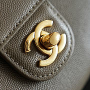Bagsaaa Chanel Spring Summer 2026 collection Small Flap Bag AS6130 Gray - 22cm - 3