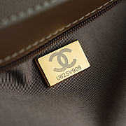 Bagsaaa Chanel Spring Summer 2026 collection Small Flap Bag AS6130 Gray - 22cm - 4