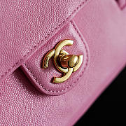 Bagsaaa Chanel Spring Summer 2026 collection Small Flap Bag AS6130 Pink - 22cm - 3