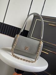 Bagsaaa Chanel Spring Summer 2026 collection Flap Bag AS6112 gray - 25cm - 1