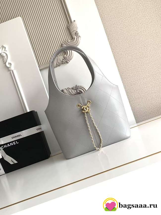 Bagsaaa Chanel Spring Summer 2026 collection Shopping Bag AS6108 gray - 35cm - 1