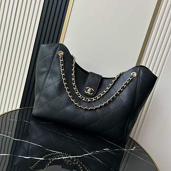 Bagsaaa Chanel 2026 collection Maxi Shopping Bag AS6095 black - 54cm