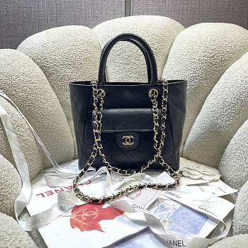 Bagsaaa Chanel 2026 collection Mini Shopping Bag AS6025 black - 25cm