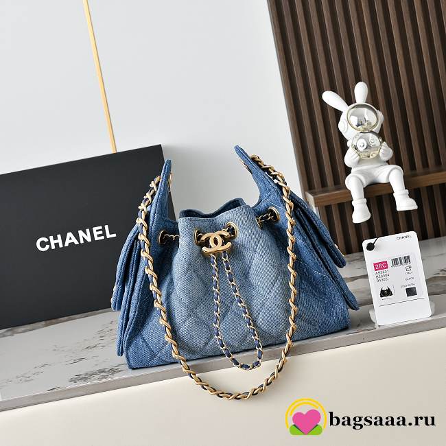 Bagsaaa CHANEL 25 Mini Handbag AS5631 denim - 22cm - 1