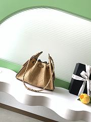 Bagsaaa CHANEL 25 Mini Handbag AS5631 Beige raffia - 22cm - 3