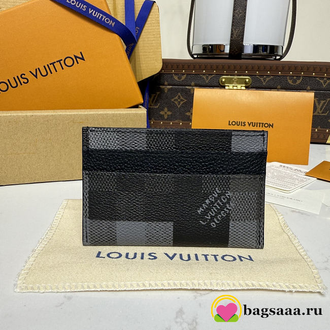 Bagsaaa LV M14929 Double Card Holder black - 11 x 7 x 1.5 cm - 1