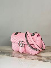 Bagsaaa Gucci GG Marmont Mini Shoulder Bag Pink - 23cm - 3