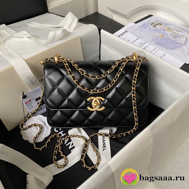 Bagsaaa Chanel Small Flap Bag AS2649 black - 22cm - 1