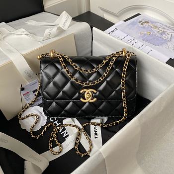 Bagsaaa Chanel Small Flap Bag AS2649 black - 22cm