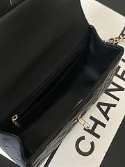 Bagsaaa Chanel Mini Classic Handbag With Top Handle AS2431 black lambskin - 20cm - 4