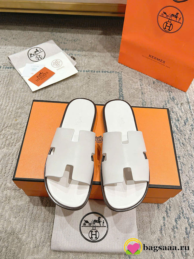 Bagsaaa Hermès Izmir sandal white - 1
