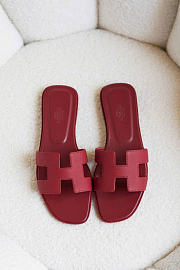 Bagsaaa Hermes Oran sandal red - 1