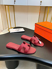 Bagsaaa Hermes Oran sandal red - 2