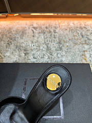 Bagsaaa YSL JERRY mules in satin crepe and rhinestones black 6cm - 4